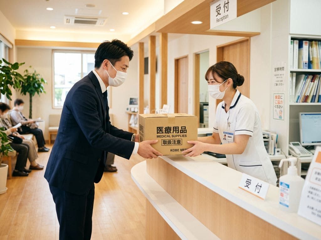 病院への訪問・検体受け取り